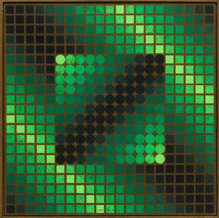 Victor Vasarely (franco-hongrois, 1906-1977)
Forin