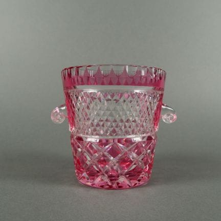 BACCARAT-style. Ice bucket made of cut crystal in 