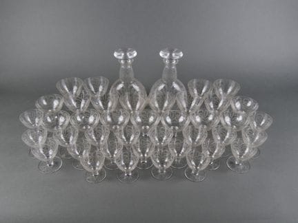 BACCARAT. Modello Ispahan. Servizio di bicchieri i