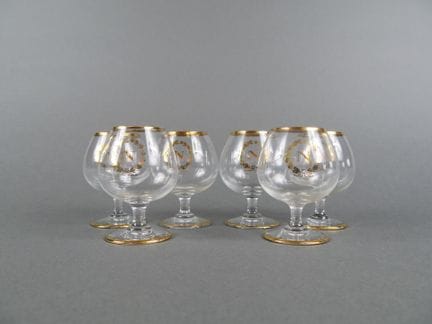 Set di 6 bicchieri da liquore o da digestivo decor