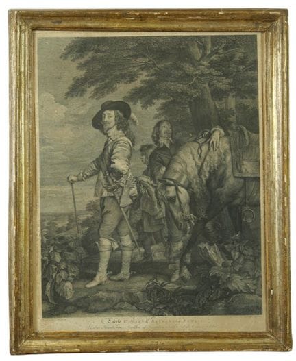 Según Antoine VEN DYCK (1599-1641). Grabado que re