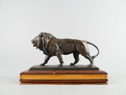 Da Antoine Louis BARYE (1796-1875). Leone che camm