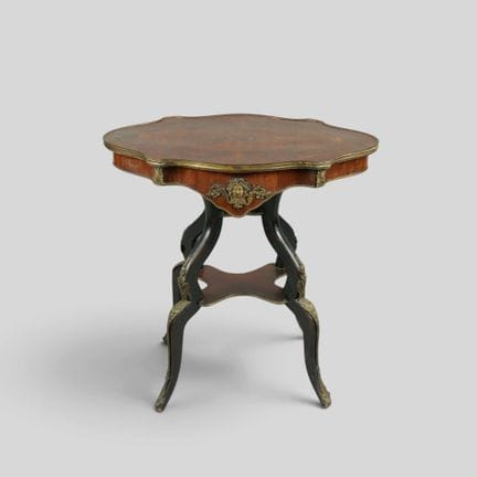 Petite table d'appoint ou guéridon en bois de plac