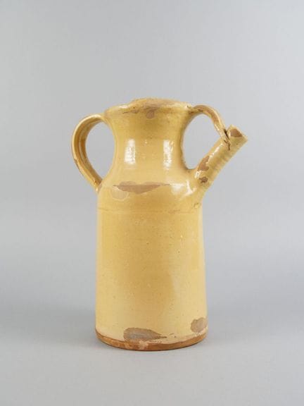 BEAUVAISIS
Brocca da barca in terracotta smaltata 