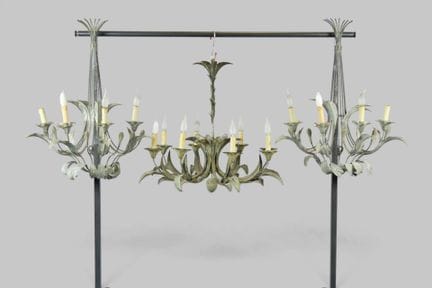 Maison BAGUES, in stile. Lampadario a 8 bracci e c