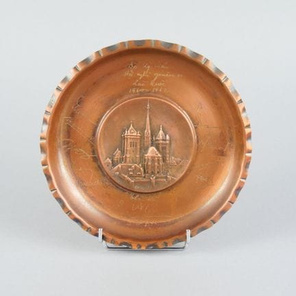 SIGG, Svizzera. Piatto commemorativo in rame con d