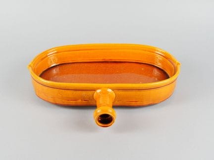 BIOT. Piatto in ceramica smaltata marrone.
Altezza