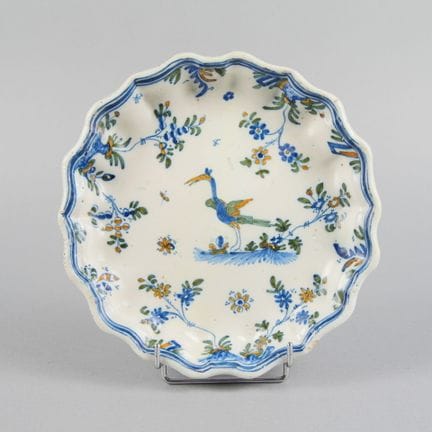 ALCORA (Spain)
Glazed earthenware bowl with a scal