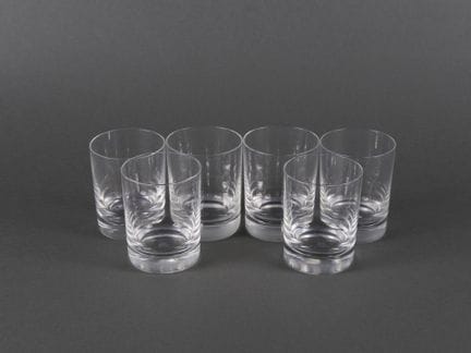 BACCARAT. Modèle Perfection. Suite de 6 verres à W