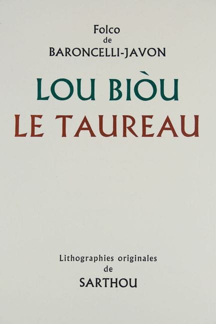 Folco de BARONCELLI-JAVON y Maurice Élie SARTHOU (