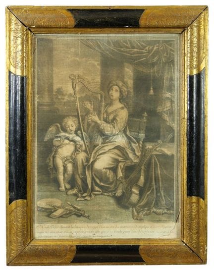 Según Pierre MIGNARD (1612-1695). Santa Cecilia to