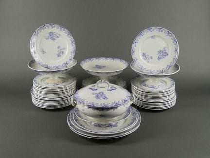 TERRE DE FER. "Servizio Luigi XV". Set parziale da