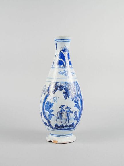 SAN GIOVANNE DEL DESERTO
Vaso in maiolica smaltata