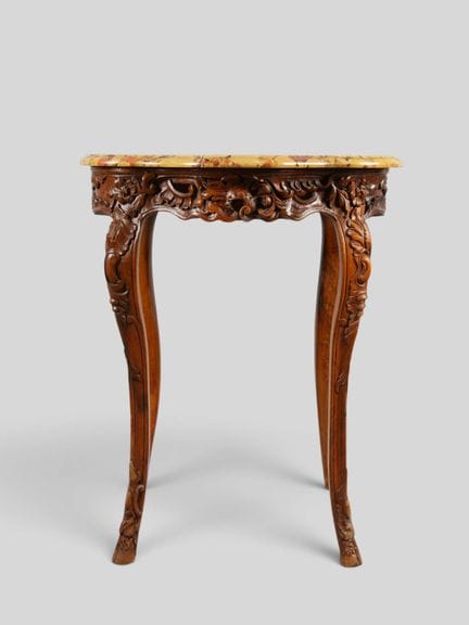 Console a quattro gambe o tavolino ausiliario in l