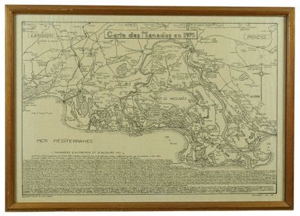 Lámina «Mapa de las manadas en 1975».
Enmarcada
Ap