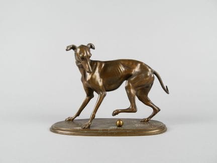 Pierre-Jules MENE (1810-1879) d'après. Levrette jo