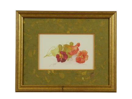Conjunto de 5 cuadros:
- MARTHE. Ramo de flores. Ó