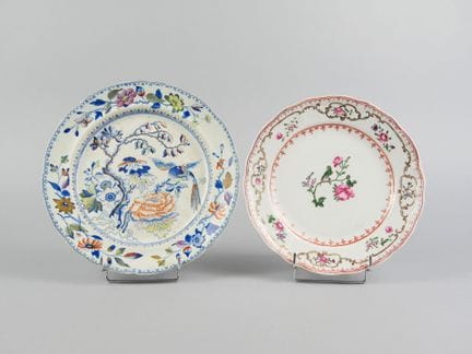 Two plates:
- COMPAGNIE DES INDES, in the style of