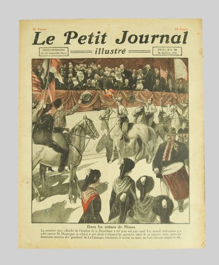 Le Petit Journal Illustré, "In the Arenas of Nîmes