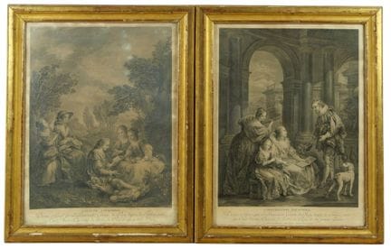 Carle VAN LOO (1705-1765) d'après. Conversation Es