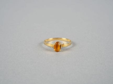 Anello in oro giallo 18 carati (750 millesimi) con