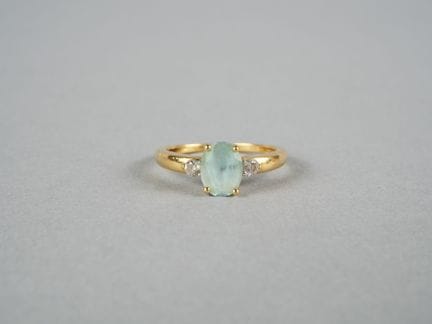 Anello in oro giallo 18 carati (750 millesimi) con