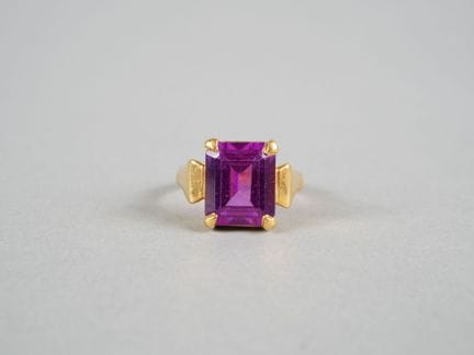 Anello in oro giallo 18 carati (750 millesimi) con