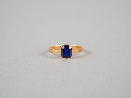 Anello in oro giallo 18 carati (750 millesimi) con
