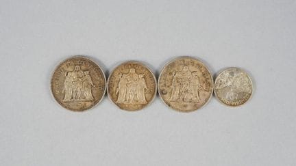 4 Coins:
- 2 Coins. Dupré. Hercules. 50 Francs. 19