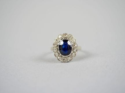 Anello in oro bianco 18 carati (750 millesimi) imp