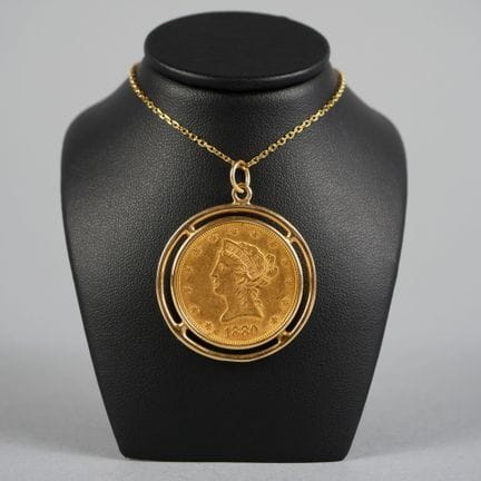 9K yellow gold pendant (375 parts per thousand) se