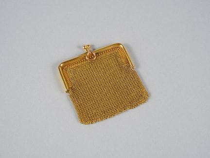 Borsellino o sacchetto in oro giallo 18 carati - 7