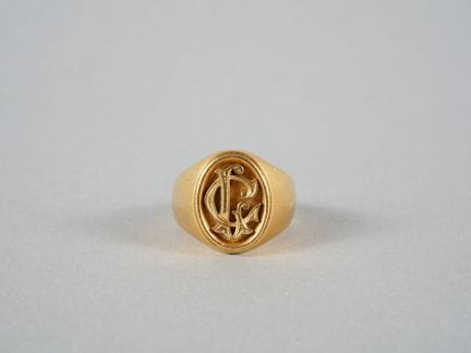 Siegelring aus 18 Karat Gelbgold (750 Tausendstel)