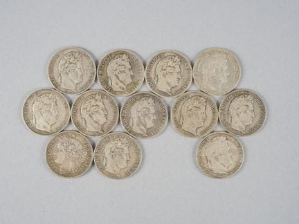 12 Coins:
- 11 Coins. Domard. Louis Philippe I, Ki