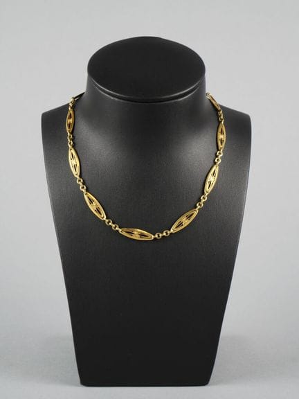 Catena da gilet in oro giallo 18 carati (750 mille