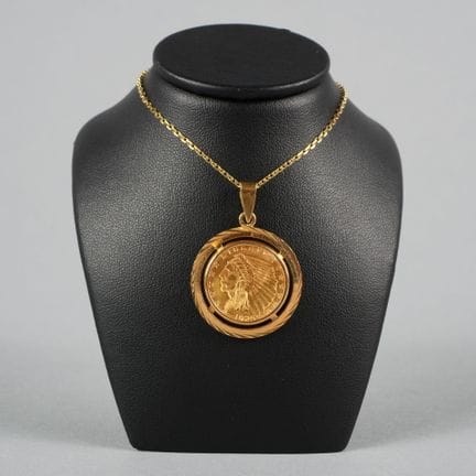 18K yellow gold pendant (750 parts per thousand) s