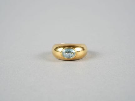 Anello a cerchio in oro giallo 18 carati (750 mill