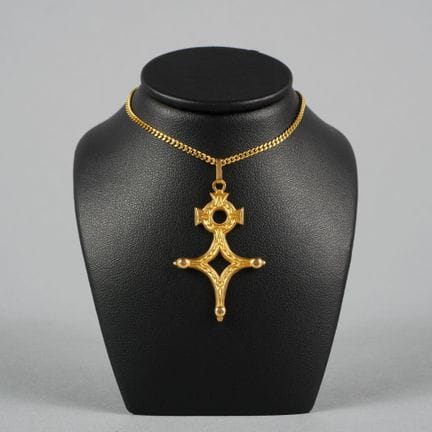 Kette aus 18 Karat Gelbgold (750/1000) mit einem K
