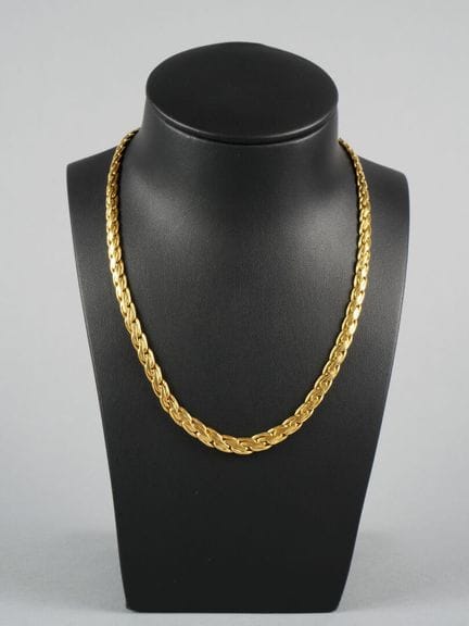 Collana in oro giallo 18 carati (750 millesimi) co
