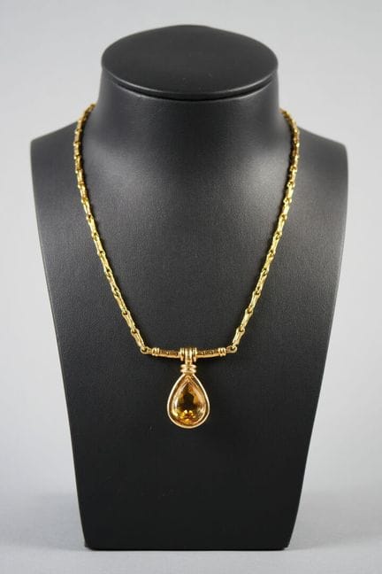 Collana in oro giallo 18 carati (750 millesimi) co