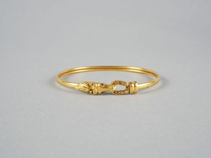 Reitsport-Armreif aus 18 Karat Gelbgold (750 Tause