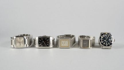 Set di 5 orologi da polso in metallo: 
Waterman, Z