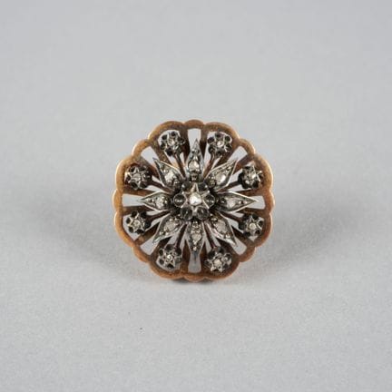 Brosche aus 18 Karat Gelbgold (750 Tausendstel) un