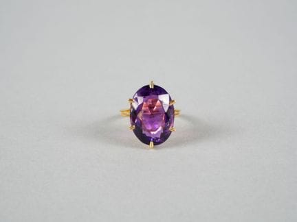 Anello in oro giallo 18 carati (750 millesimi) con