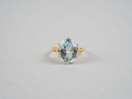 Anello in oro giallo 18 carati (750 millesimi) con