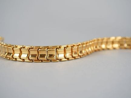 Bracciale articolato in oro giallo 18 carati (750 