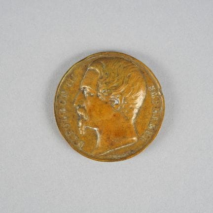 BORREL. Kupfermünze:
Vorderseite: Kaiser Napoleon 