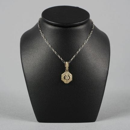 Catena in oro bianco 18 carati (750 millesimi) con