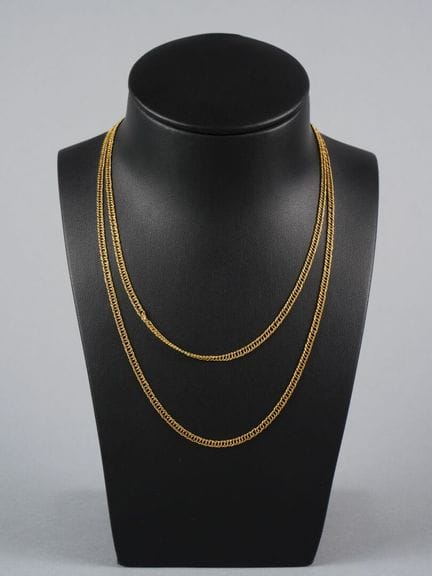 Kette aus 18 Karat Gelbgold (750 Tausendstel) mit 