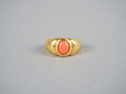 Anello in oro giallo 18 carati (750 millesimi) con